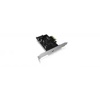 ICY BOX IB-PCI1901-C32 PCIe 3.0 x4 valdiklio kortelė, 1x USB-C 3.2 Gen 2x2, juoda