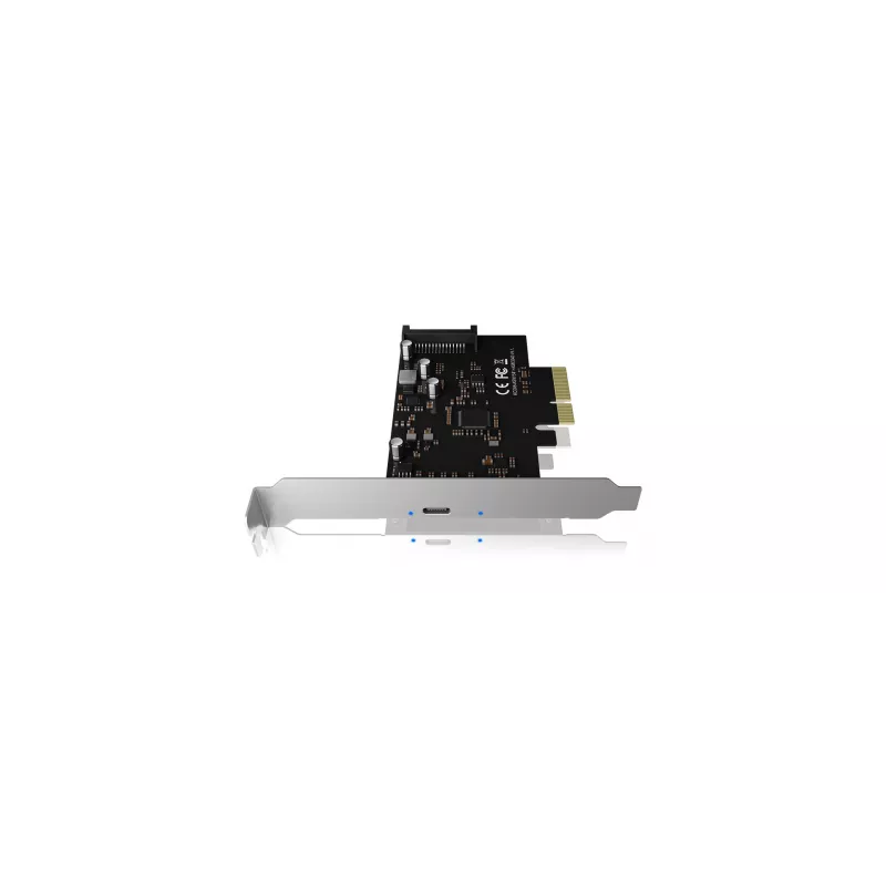 ICY BOX IB-PCI1901-C32 PCIe 3.0 x4 valdiklio kortelė, 1x USB-C 3.2 Gen 2x2, juoda