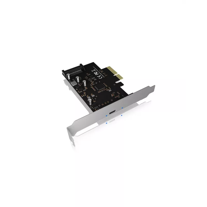 ICY BOX IB-PCI1901-C32 PCIe 3.0 x4 valdiklio kortelė, 1x USB-C 3.2 Gen 2x2, juoda