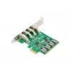 DIGITUS USB PCI-E papildymo kortelė USB 3.0, 4 prievadai A/F, mikroschema: VL805, maitinama iš PCIe