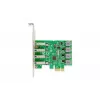 DIGITUS USB PCI-E papildymo kortelė USB 3.0, 4 prievadai A/F, mikroschema: VL805, maitinama iš PCIe