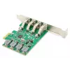 DIGITUS USB PCI-E papildymo kortelė USB 3.0, 4 prievadai A/F, mikroschema: VL805, maitinama iš PCIe