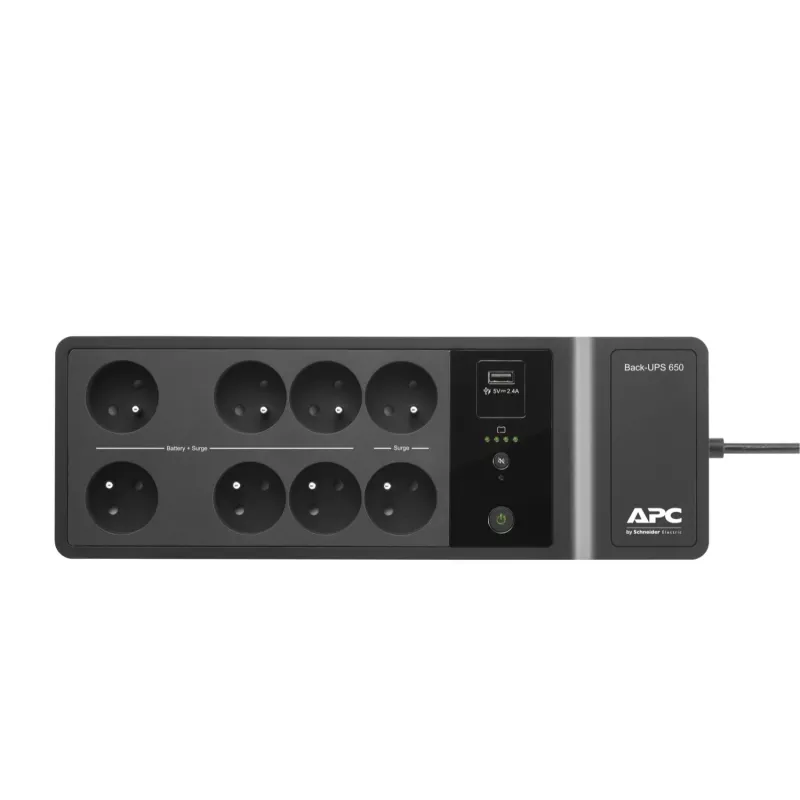 APC BE650G2-FR nepertraukiamo maitinimo šaltinis (UPS) budėjimo režimo 0.65 kVA 400 W