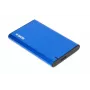 Išorinis dėklas HDD/SSD IBOX HD-05 — 2,5 colio SATA III, USB 3.2 Gen 1 (Micro-USB B), iki 10 TB, mėlynas