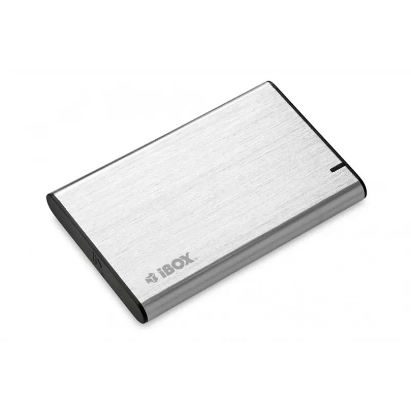 Korpusas HDD/SSD IBOX HD-05 – 2,5 colio SATA III, USB 3.2 Gen 1 (5 Gbit/s), Micro-USB B, iki 10 TB, pilka