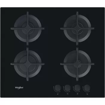 Whirlpool AKT 616/NB Juodas įmontuojamas 60 cm dujinė kaitlentė 4 zonos