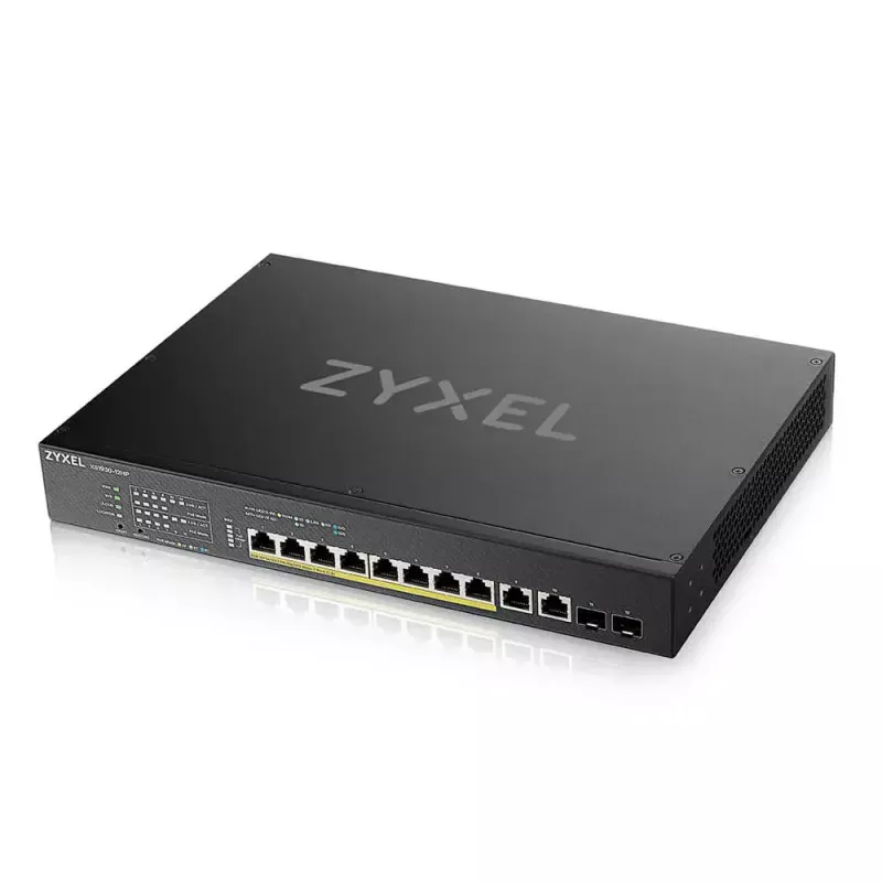 Zyxel XS1930-12HP-ZZ0101F valdomas L3 tinklo jungiklis 10G Ethernet (100/1000/10000) PoE juodas