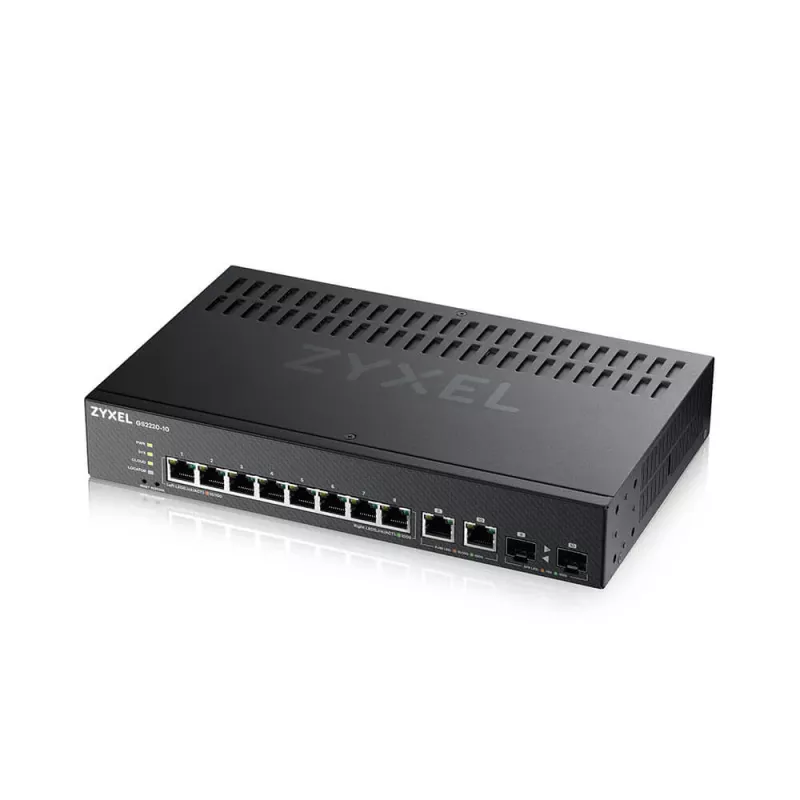Zyxel GS2220-10-EU0101F valdomas L2 Gigabit Ethernet komutatorius (10/100/1000) juodas