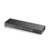 Zyxel GS2220-28-EU0101F valdomas L2 Gigabit Ethernet tinklo jungiklis (24 prievadai, 10/100/1000, juoda)