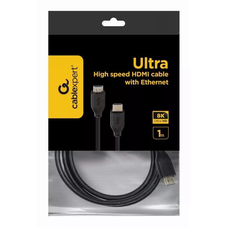 HDMI kabelis Gembird CC-HDMI8K-1M — 1 m, HDMI A tipo į HDMI A tipo, HDMI 2.1, 48 Gbit/s, juodas