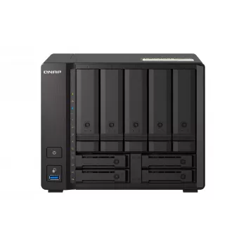 QNAP TS-H973AX NAS bokštas Ryzen Embedded V1500B 32 GB DDR4 0 TB QuTS hero juodas
