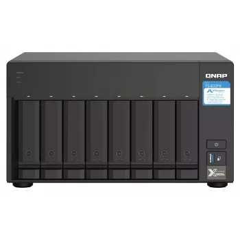 QNAP TS-832PX NAS bokštas Annapurna Labs AL324 4 GB DDR4 0 TB QNAP Turbo System aliuminis, juodas
