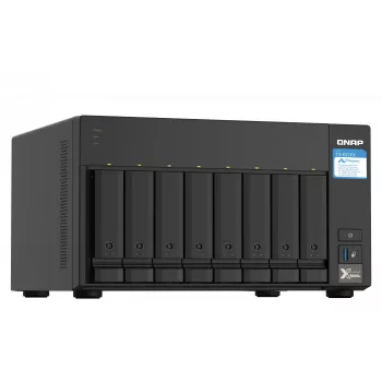 QNAP TS-832PX NAS bokštas Annapurna Labs AL324 4 GB DDR4 0 TB QNAP Turbo System aliuminis, juodas