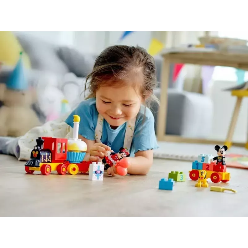 LEGO DUPLO rinkinys 10941 Mikio ir Minės gimtadienis — DUPLO figūrėlės, 22 detalės, nuo 2 metų