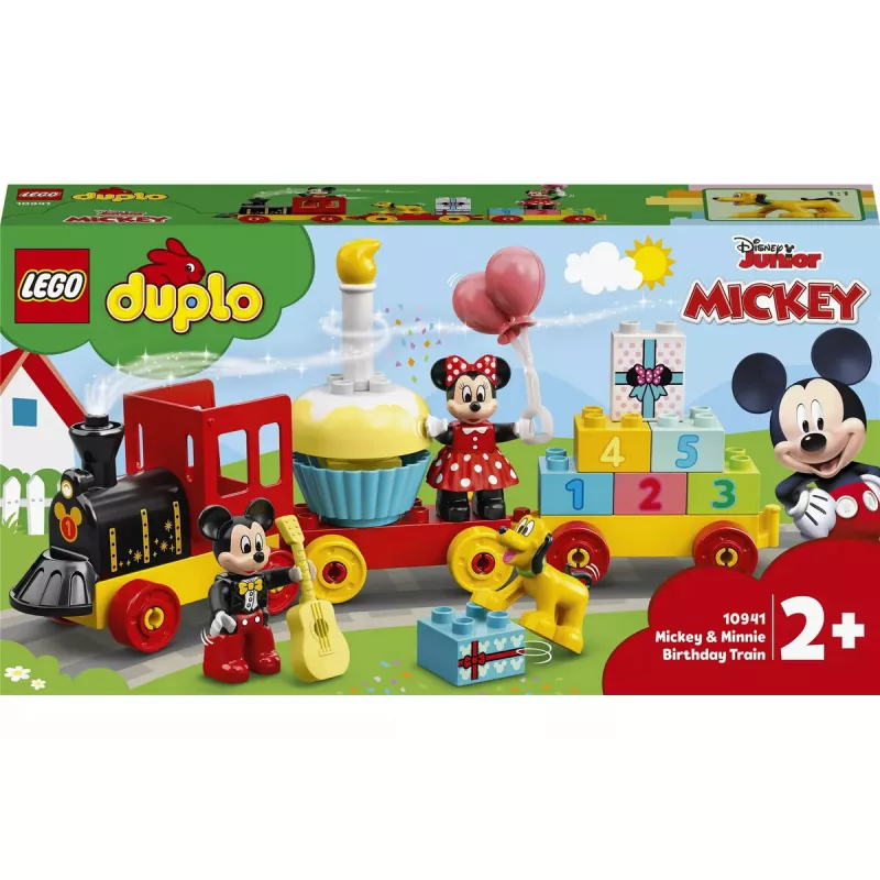 LEGO DUPLO rinkinys 10941 Mikio ir Minės gimtadienis — DUPLO figūrėlės, 22 detalės, nuo 2 metų