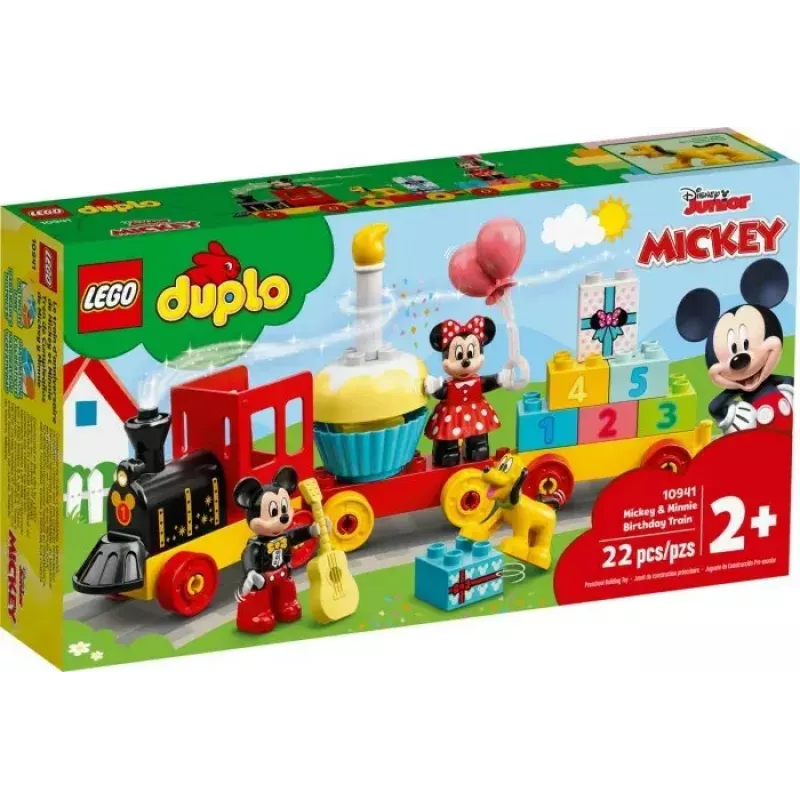 LEGO DUPLO rinkinys 10941 Mikio ir Minės gimtadienis — DUPLO figūrėlės, 22 detalės, nuo 2 metų