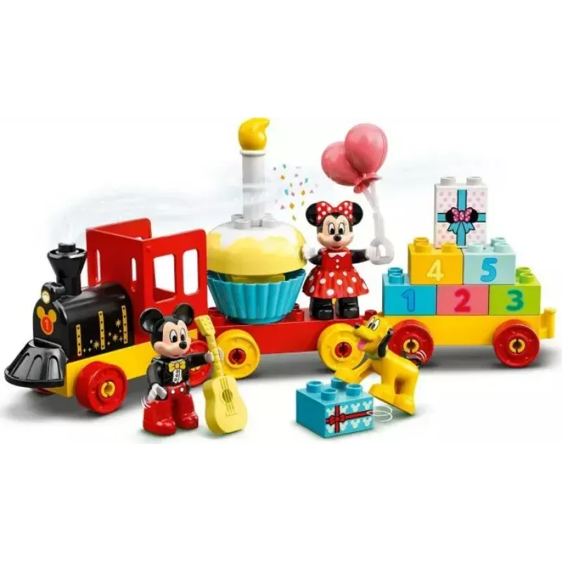 LEGO DUPLO rinkinys 10941 Mikio ir Minės gimtadienis — DUPLO figūrėlės, 22 detalės, nuo 2 metų