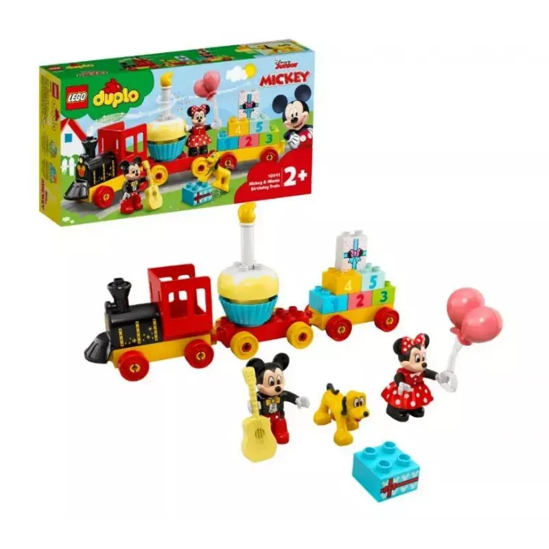 LEGO DUPLO rinkinys 10941 Mikio ir Minės gimtadienis — DUPLO figūrėlės, 22 detalės, nuo 2 metų