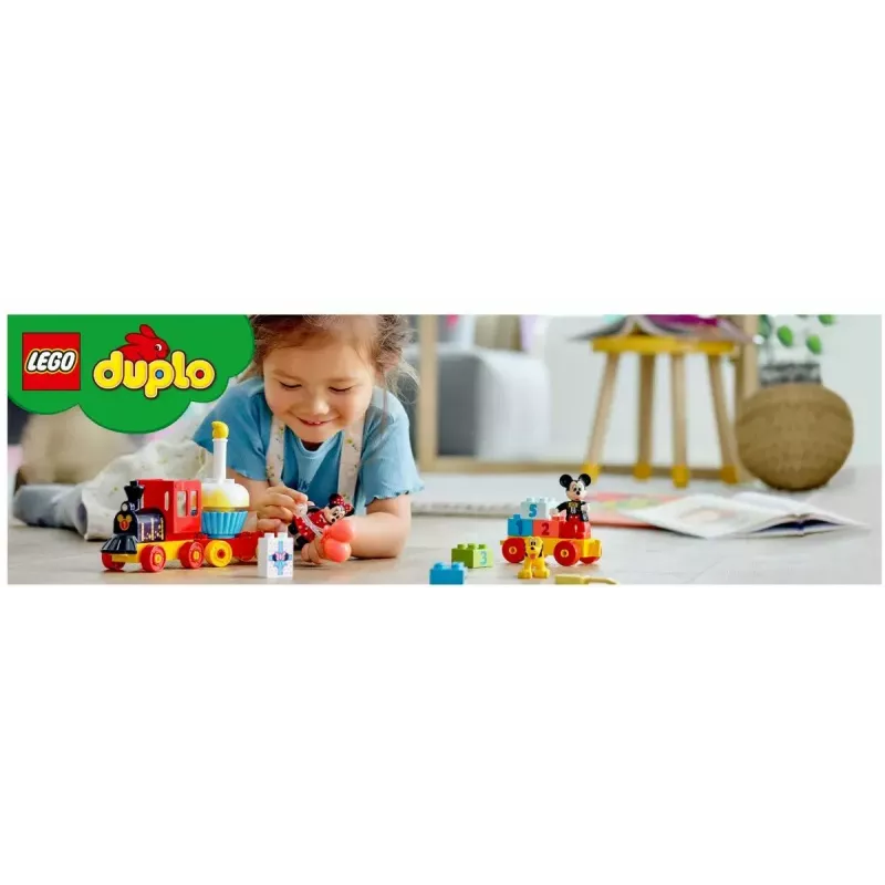 LEGO DUPLO rinkinys 10941 Mikio ir Minės gimtadienis — DUPLO figūrėlės, 22 detalės, nuo 2 metų
