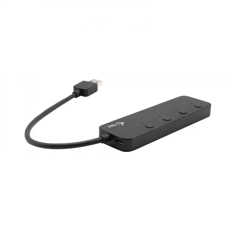 USB šakotuvas i-tec USB 3.0 Metal HUB 4 prievadai su atskirais įjungimo/išjungimo jungikliais