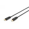 DIGITUS HDMI AOC hibridinis šviesolaidinis laidas, A tipo M/M, 15m, UHD 8K@60Hz, CE, juodas