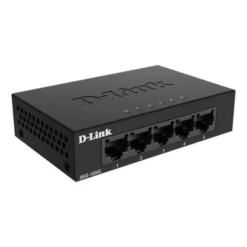 D-Link DGS-105GL/E tinklo jungiklis, nevaldomas, Gigabit Ethernet (10/100/1000), juodas