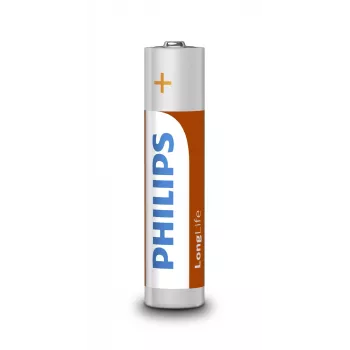 Vienkartinė baterija Philips LongLife R03L4B/10 – Cinko-anglies 1,5 V, AAA, 4 vnt. pakuotė