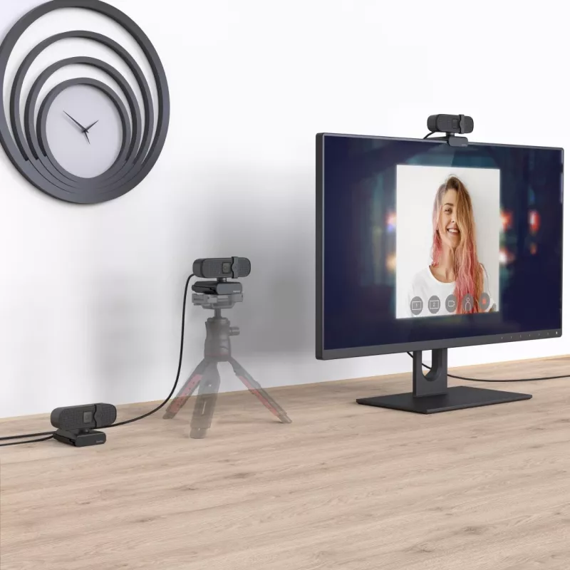 Hama C-400 internetinė kamera 2 MP 1920 x 1080 pikselių USB 2.0 Juoda