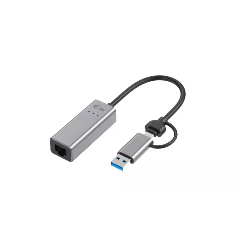i-tec Metal USB-C/USB-A 2.5Gbps Ethernet Adapter, laidinis, USB Type-A / USB Type-C, Ethernet, 2500 Mbit/s, pilka