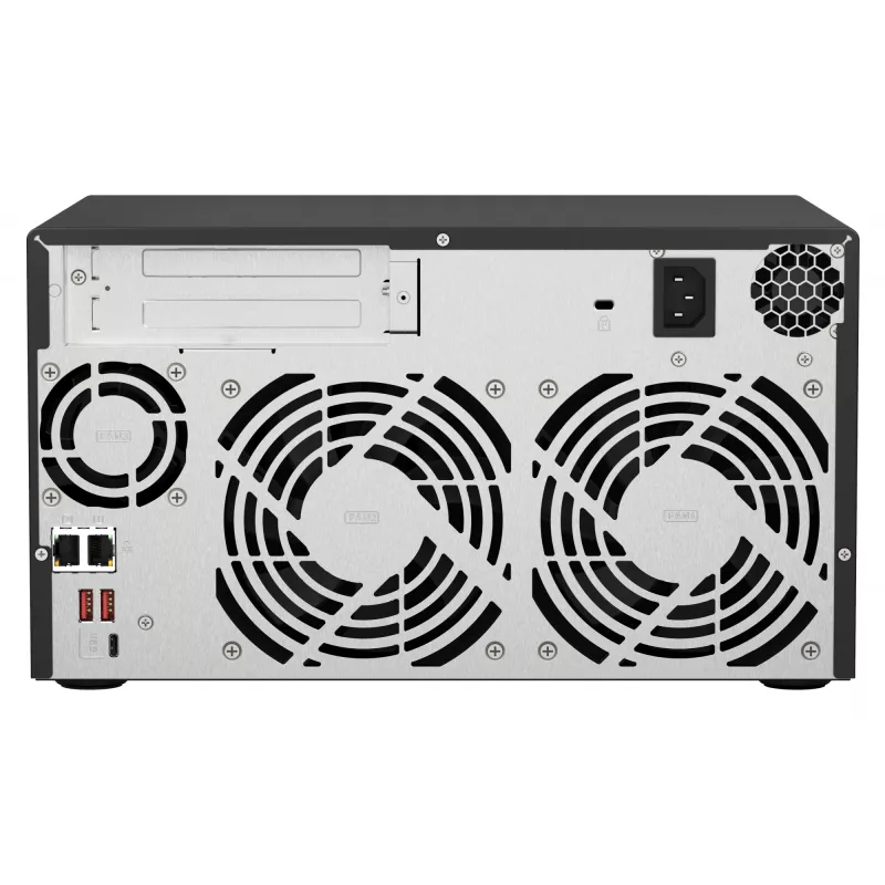 QNAP TS-873A NAS bokštas Ryzen Embedded V1500B 8 GB DDR4 0 TB QNAP Turbo System juoda