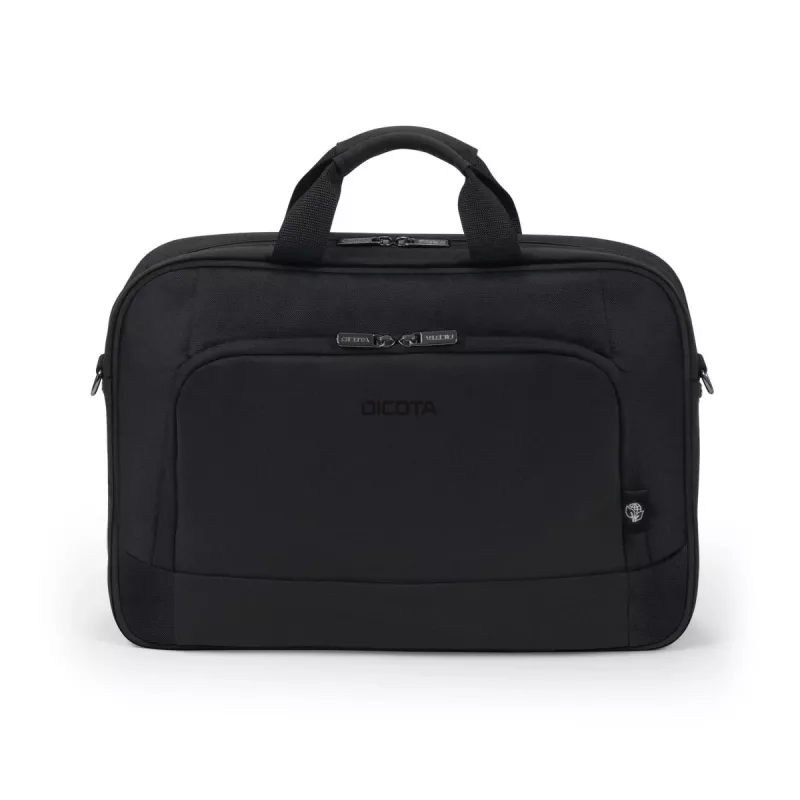 DICOTA Eco Top Traveller BASE - 13-14.1 col. nešiojamojo kompiuterio dėklas - juoda / 300d perdirbtas PET poliesteris