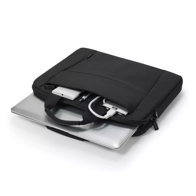 DICOTA Eco Slim Case Base dėklas nešiojamam kompiuteriui 13-14.1 col. juodas / 300d RPET poliesteris
