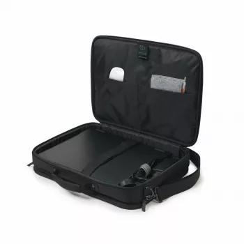DICOTA Eco Multi Plus Base – dėklas nešiojamam kompiuteriui 14–15,6 col. – juoda / 300d rPET poliesteris