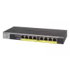 NETGEAR GS108LP Nevaldomas Gigabit Ethernet (10/100/1000) maitinimas per Ethernet (PoE) 1U juoda, pilka
