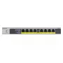 NETGEAR GS108LP Nevaldomas Gigabit Ethernet (10/100/1000) maitinimas per Ethernet (PoE) 1U juoda, pilka