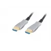 Lanberg CA-HDMI-20FB-0300-BK optinis (AOC) HDMI 2.0 kabelis, 30 m, kištukas–kištukas, 4K, juodas