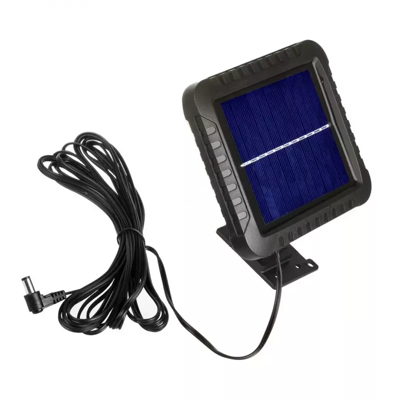 LED lauko prožektorius su saulės baterija MACLEAN MCE438, 5W, 400 lm, IP44, Li-Ion 5,2V, montuojamas ant sienos, balta šviesa, juodas