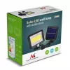 LED lauko prožektorius su saulės baterija MACLEAN MCE438, 5W, 400 lm, IP44, Li-Ion 5,2V, montuojamas ant sienos, balta šviesa, juodas