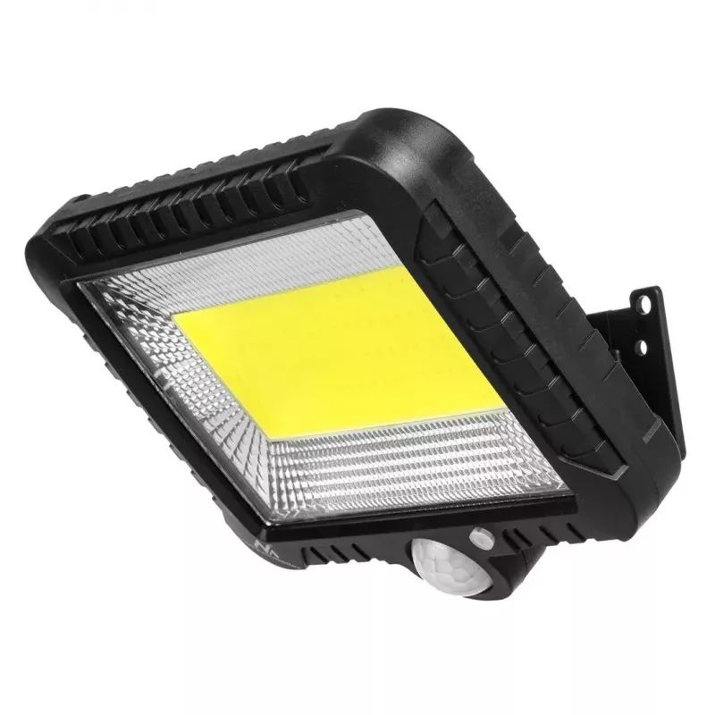 LED lauko prožektorius su saulės baterija MACLEAN MCE438, 5W, 400 lm, IP44, Li-Ion 5,2V, montuojamas ant sienos, balta šviesa, juodas