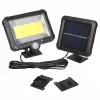 LED lauko prožektorius su saulės baterija MACLEAN MCE438, 5W, 400 lm, IP44, Li-Ion 5,2V, montuojamas ant sienos, balta šviesa, juodas