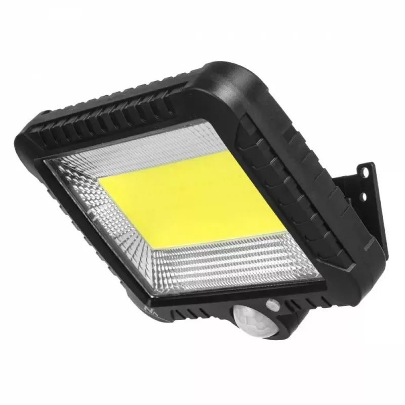 LED lauko prožektorius su saulės baterija MACLEAN MCE438, 5W, 400 lm, IP44, Li-Ion 5,2V, montuojamas ant sienos, balta šviesa, juodas