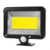 LED lauko prožektorius su saulės baterija MACLEAN MCE438, 5W, 400 lm, IP44, Li-Ion 5,2V, montuojamas ant sienos, balta šviesa, juodas