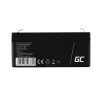Akumuliatorius UPS Green Cell AGM38 6V 3,4Ah švino rūgšties sandarus AGM