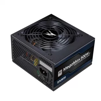 Zalman ZM500-TXII V2 MegaMax 500W 80PLUS 230V EU STANDARD maitinimo blokas 20+4 pin ATX juodas