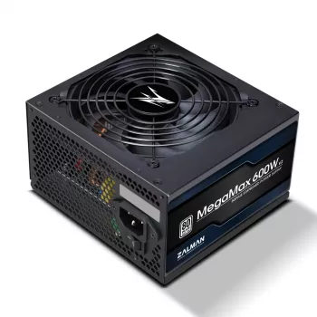 Zalman ZM600-TXII V2 MegaMax 80PLUS 230V EU STANDARD maitinimo blokas 600 W 20+4 pin ATX ATX Juodas