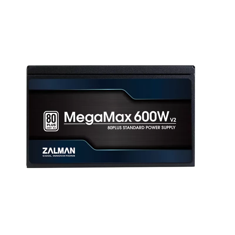 Zalman ZM600-TXII V2 MegaMax 80PLUS 230V EU STANDARD maitinimo blokas 600 W 20+4 pin ATX ATX Juodas