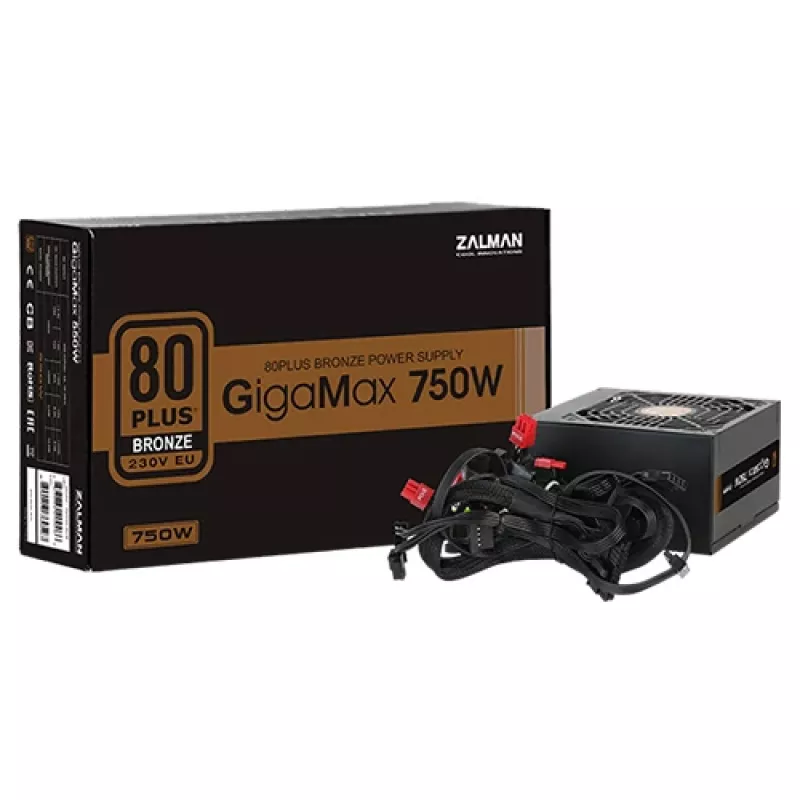 Zalman ZM750-GVII maitinimo blokas 750 W 20+4 pin ATX ATX Juoda