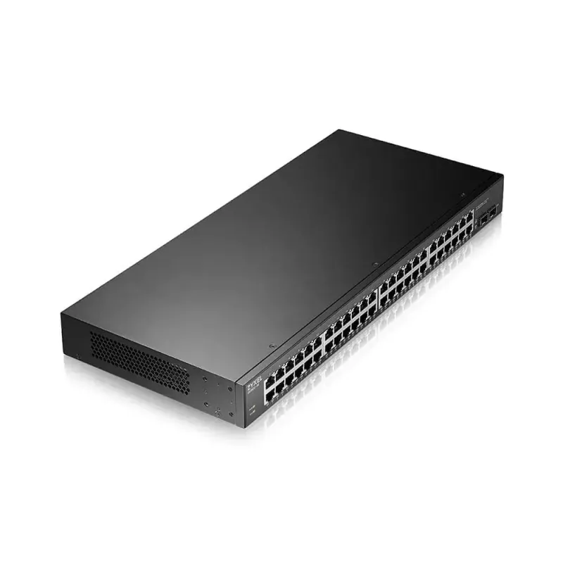 Zyxel GS1900-48HPv2 valdomas L2 Gigabit Ethernet (10/100/1000) Power over Ethernet (PoE) jungiklis, juodas