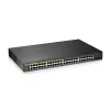 Zyxel GS1900-48HPv2 valdomas L2 Gigabit Ethernet (10/100/1000) Power over Ethernet (PoE) jungiklis, juodas