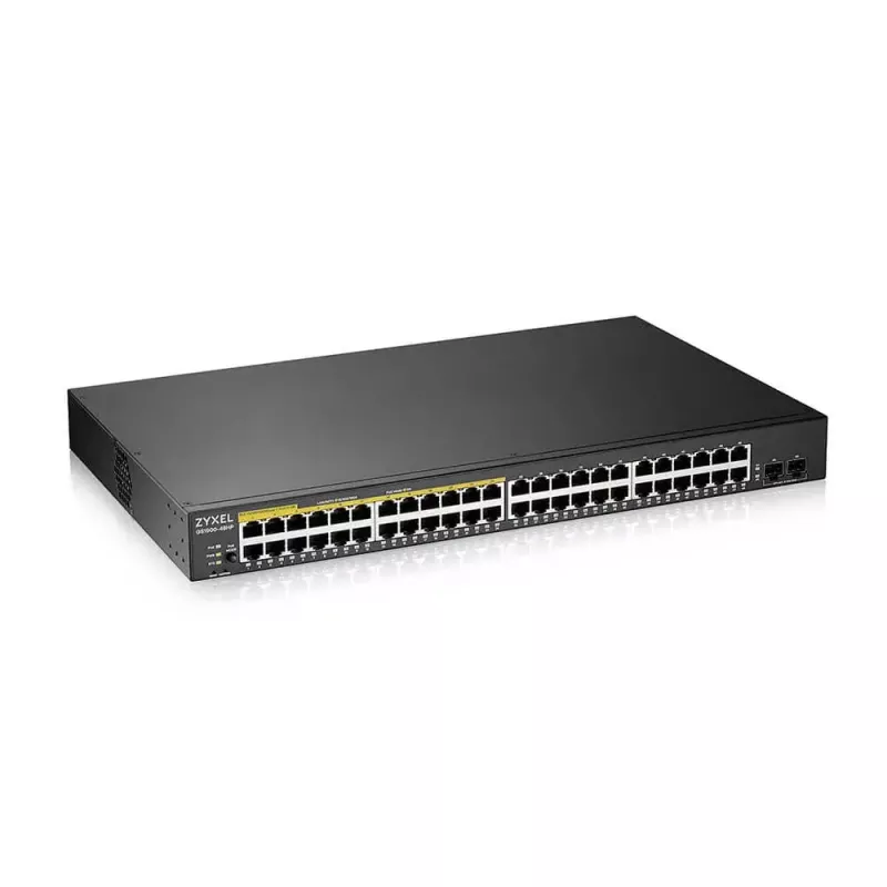 Zyxel GS1900-48HPv2 valdomas L2 Gigabit Ethernet (10/100/1000) Power over Ethernet (PoE) jungiklis, juodas